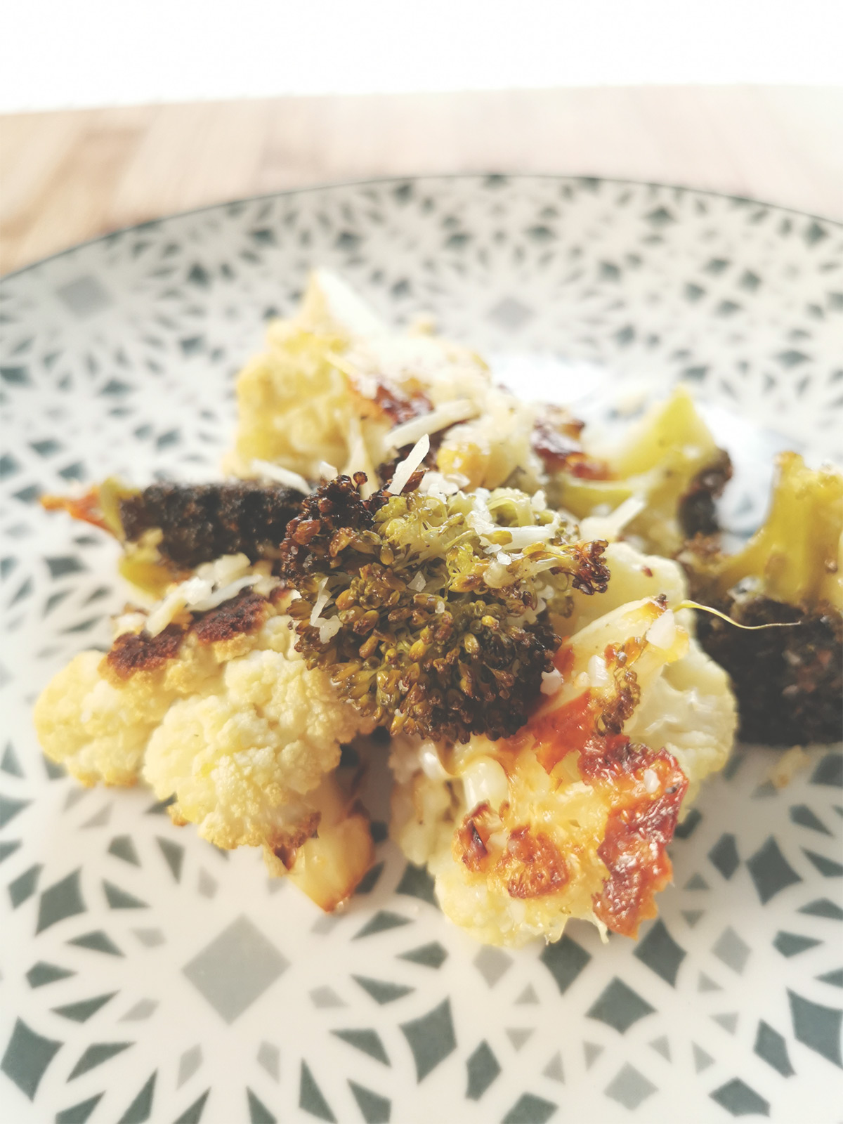Chou-fleur et brocolis au four